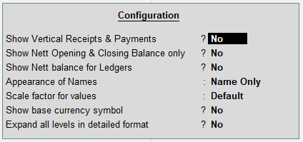 Reports on Financial Statements in TallyERP9
